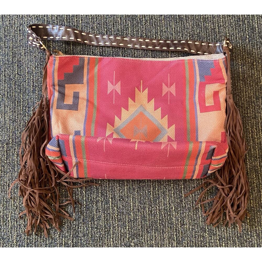 Woman Bags Female Handbag Hand One Shoulder Crossbody Bags Tassel western aztec